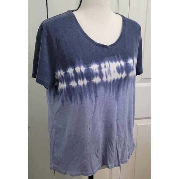 Croft & Barrow 100% Cotton The Classic Tee Sz M Tie Dye - Picture 2 of 5